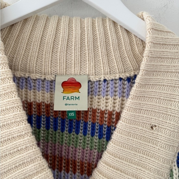 FARM RIO Bold Stitch Knit Cardigan XXS - Picture 13 of 13